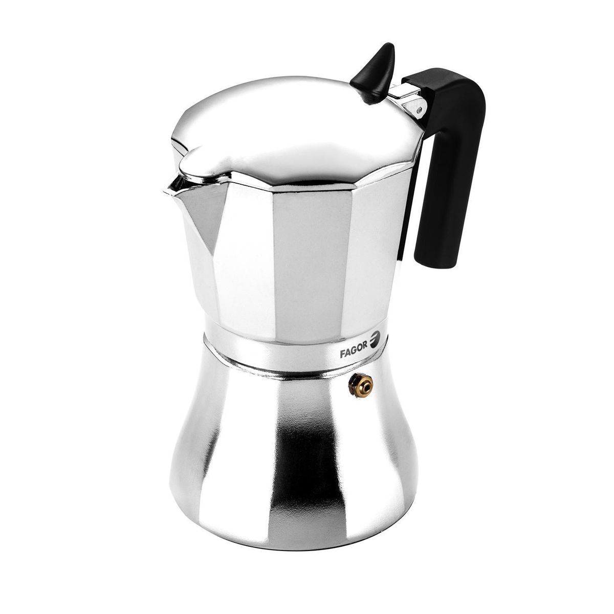 Fagor - Cafetera Italiana Aluminio 2250 ml Plateado