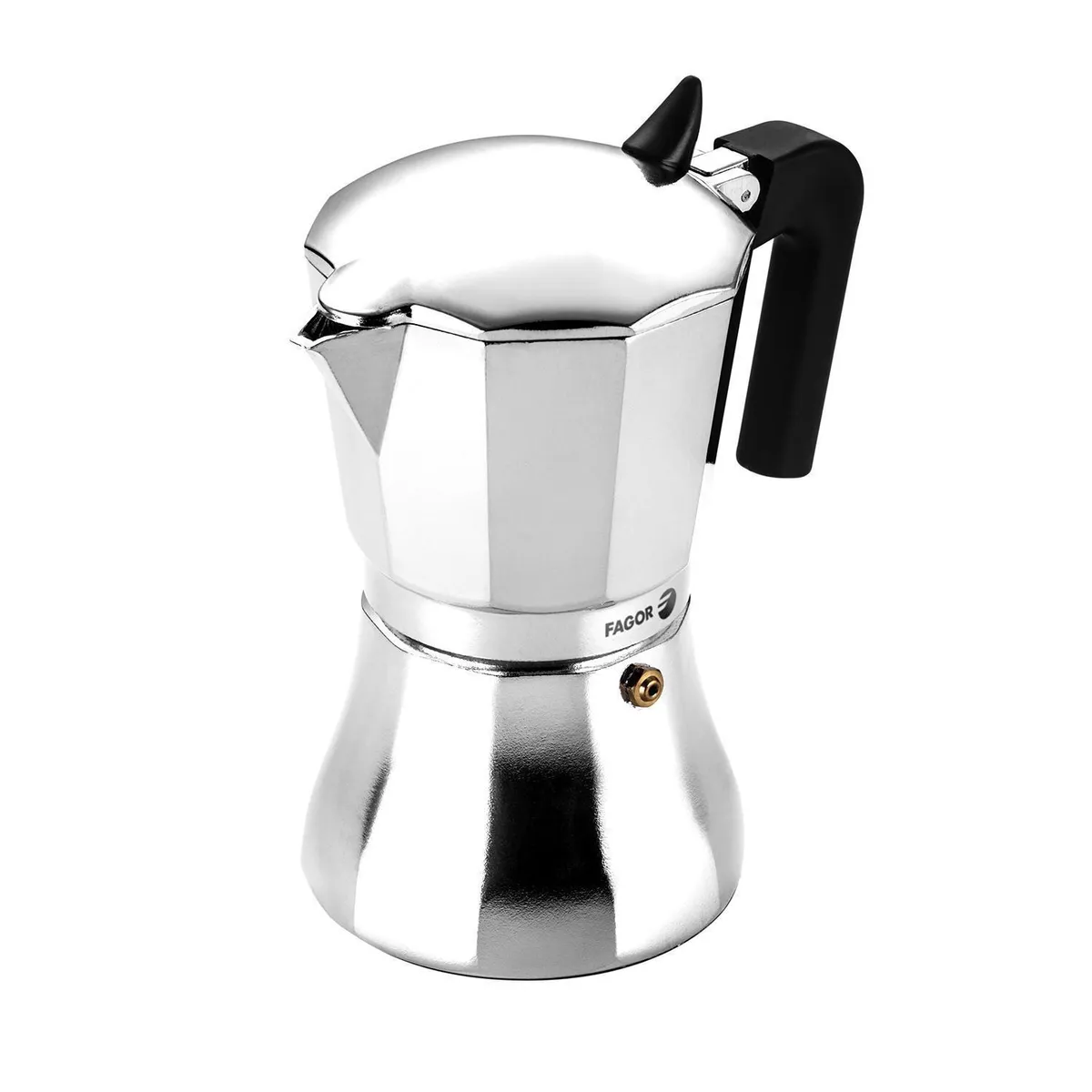 Fagor - Cafetera Italiana Aluminio 2250 ml Plateado