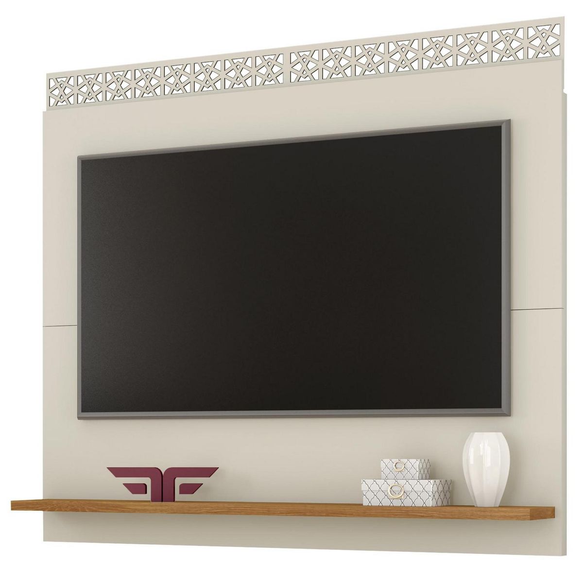EXIT - Panel City New, para tv hasta 55", 136 X 19,7 X 118 cm, beige/coral
