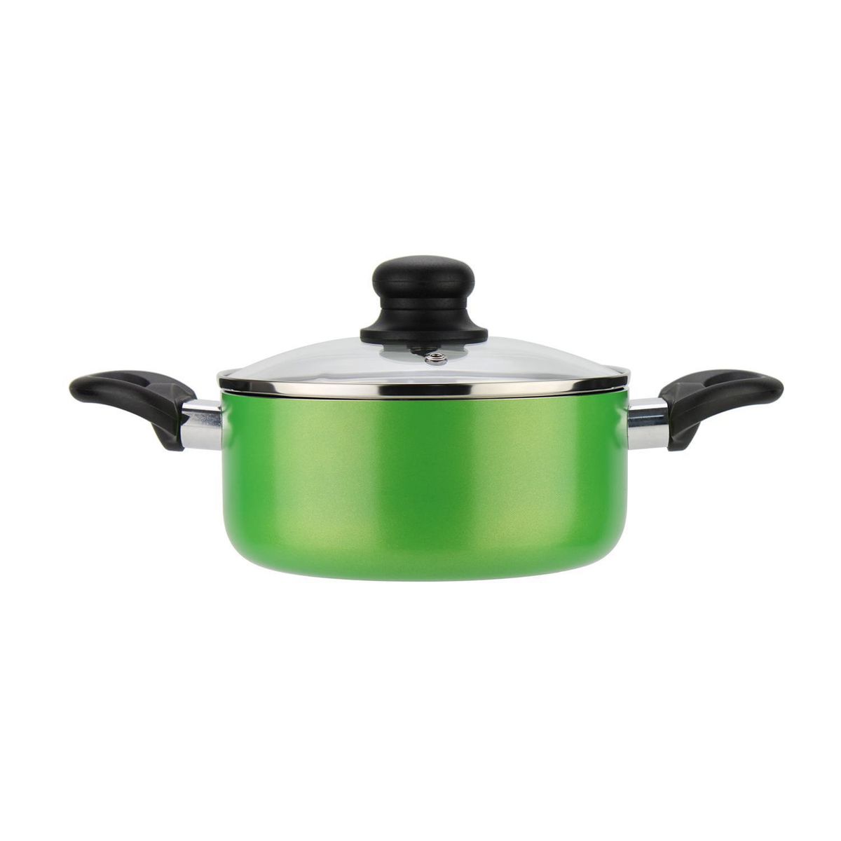 FANTUZZI - Batería de Cocina 6 Piezas Aluminio Gourmet Verde