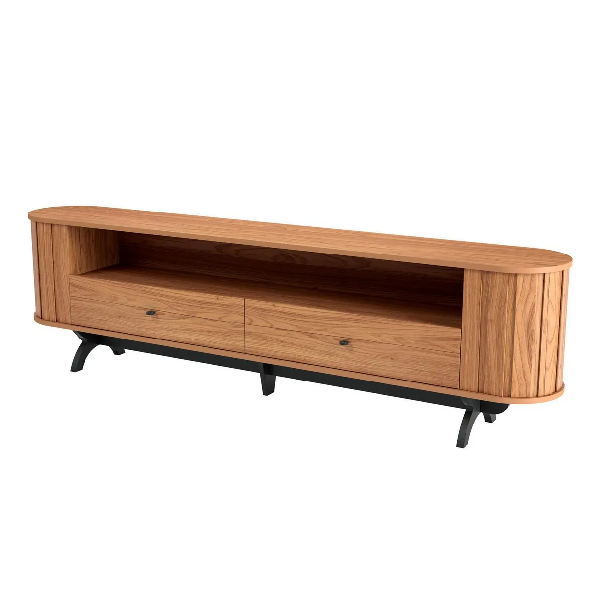 DECOCASA - Rack TV" 60 " 2.2 Castaño 220x62x35 cm