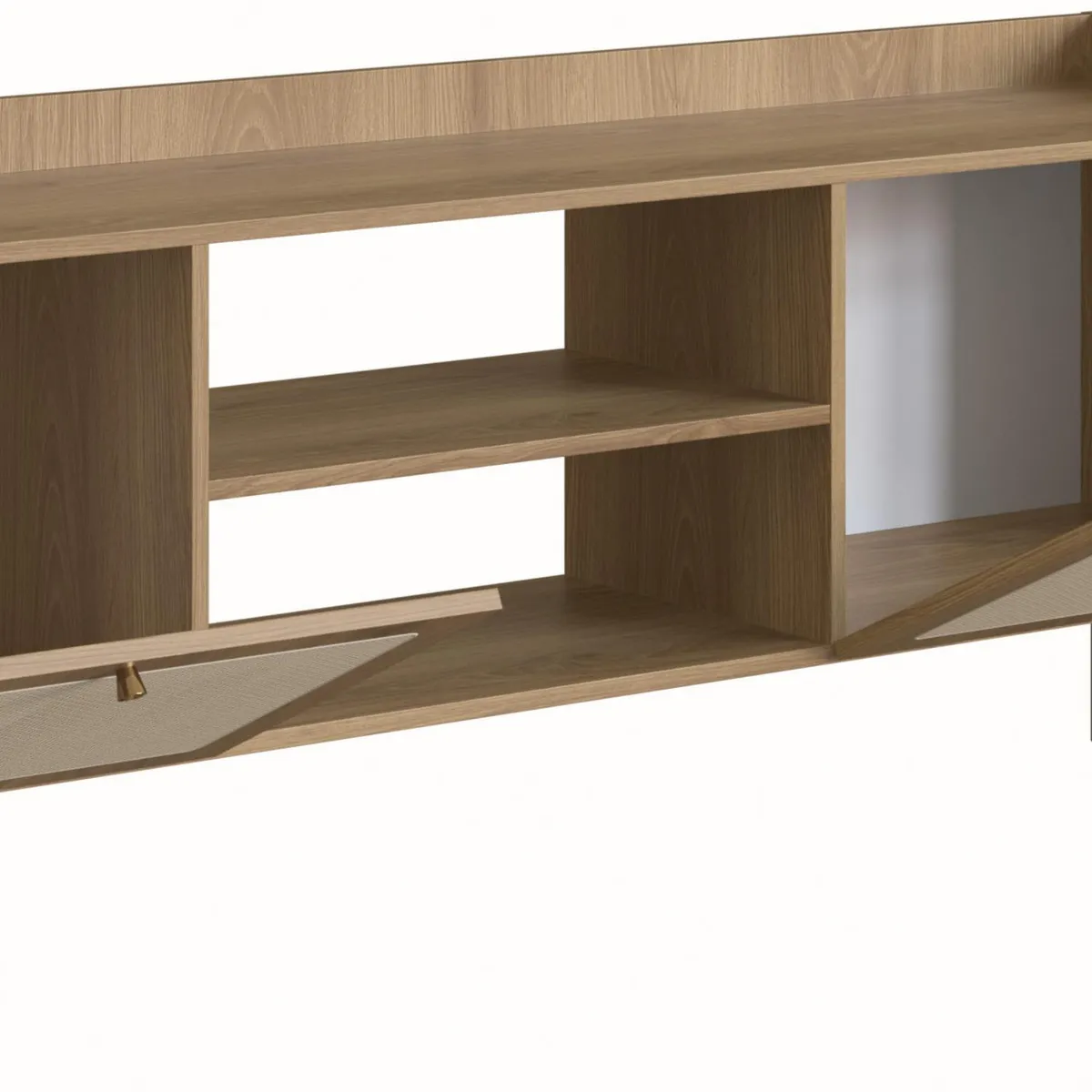 DECOCASA - Rack TV" 50 " Oslo Café/OW 185x66x37.5 cm