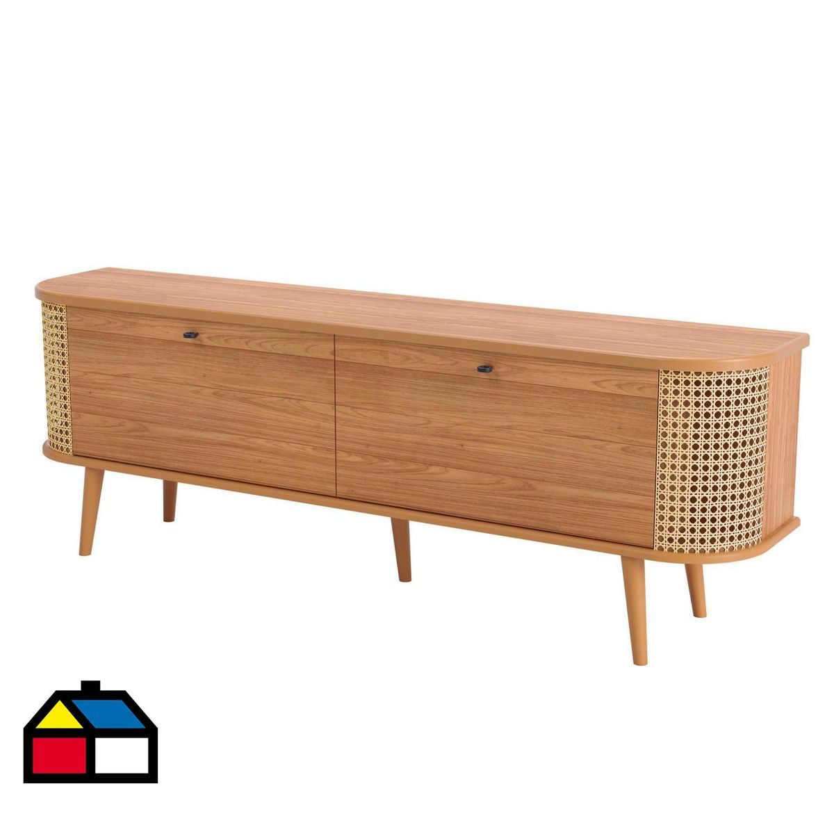 DECOCASA - Rack TB308 1.8 Ratan Castaño