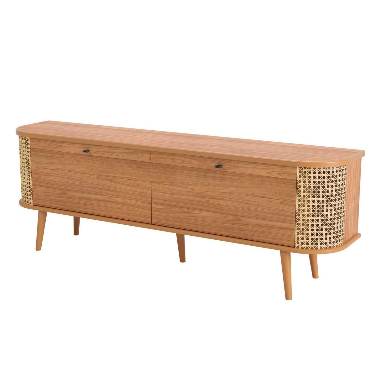 DECOCASA - Rack TB308 1.8 Ratan Castaño