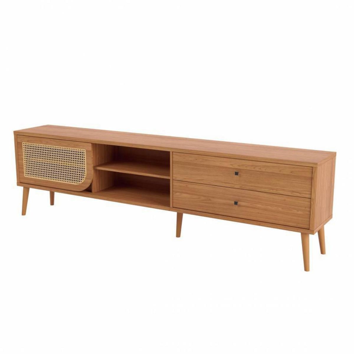 DECOCASA - Rack TB311 ratán castaño