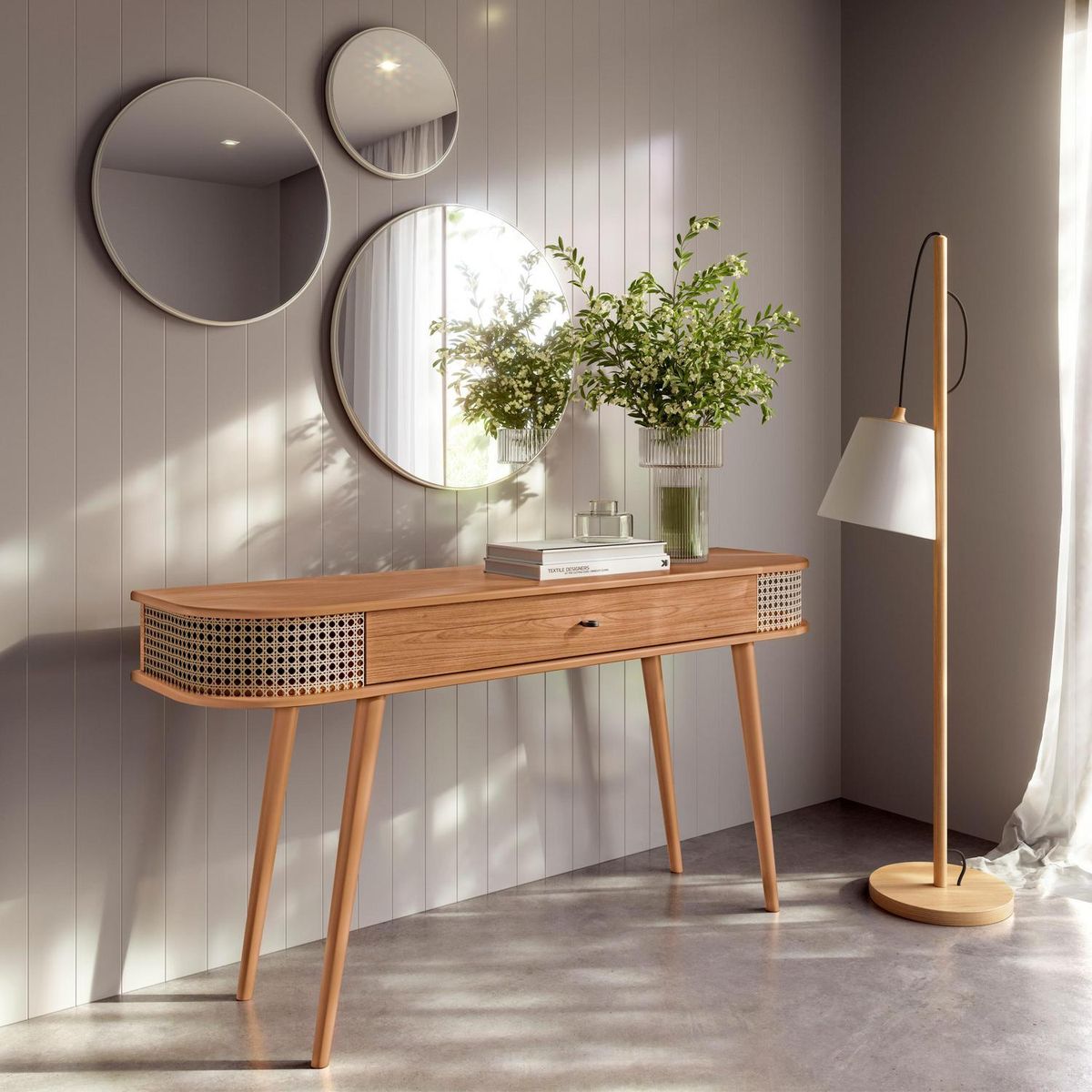 DECOCASA - Arrimo TB310 Ratan Castaño