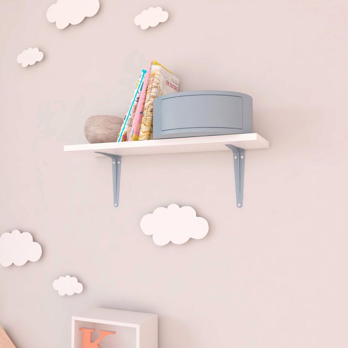 DUCASSE - Soporte escuadra 20x25 azul