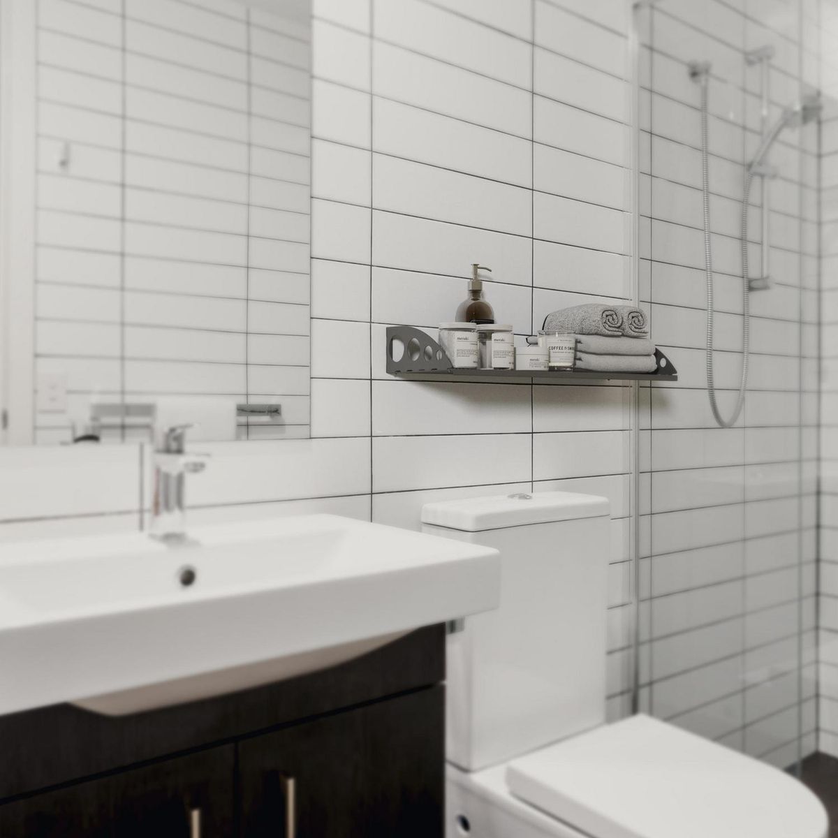 DUCASSE - Repisa Click Matisse Acero 1 Nivel(es) 22x4x62 cm Gris