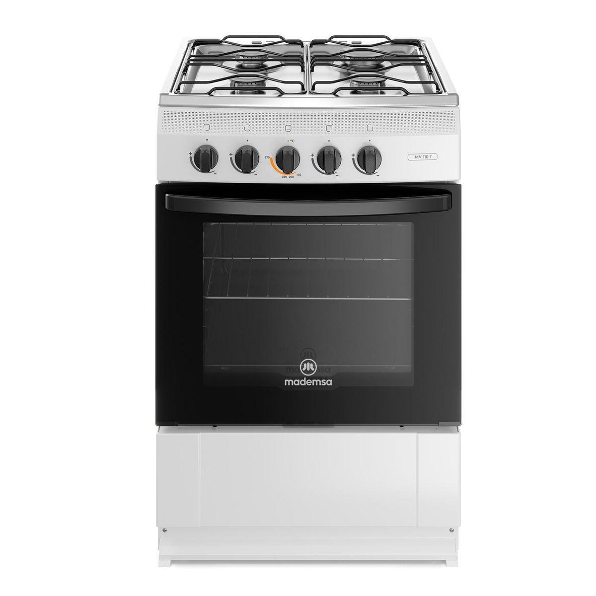 MADEMSA - Cocina a Gas 4 Platos Blanca MV 110 T