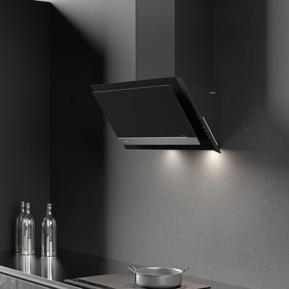 TEKA - Campana Vertical 80 cm Negro Mate DVI 88 INFINITY G1