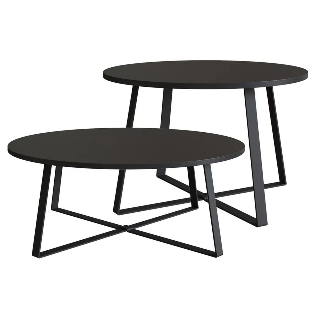 DECOCASA - Set Mesas Centro 27947+27948 Negro