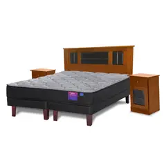 FLEX - Cama Europea Therapedic plus 2 pl box bd + set Lorraine