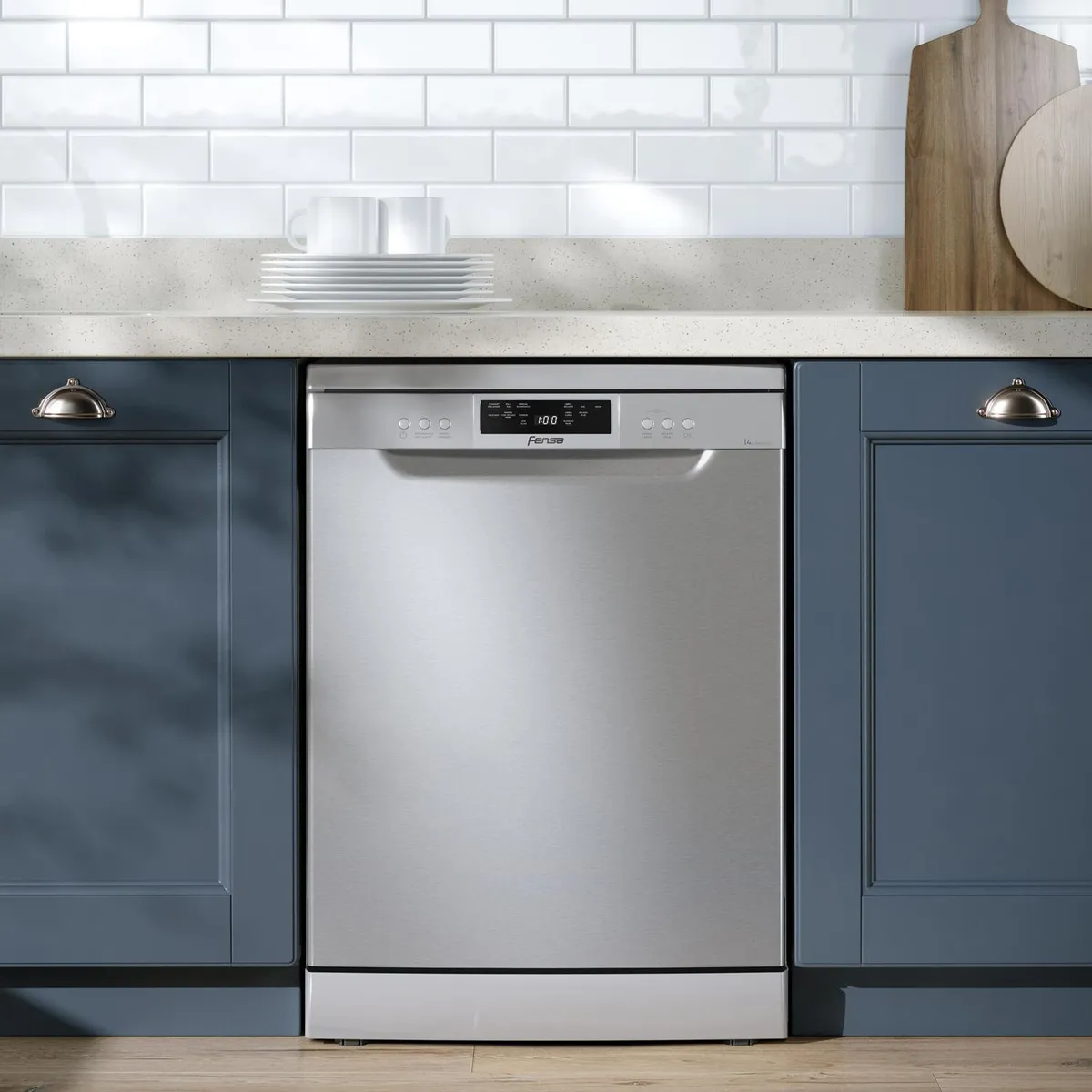 FENSA - Lavavajillas 14 Cubiertos Silver Experience Care 14 SZ