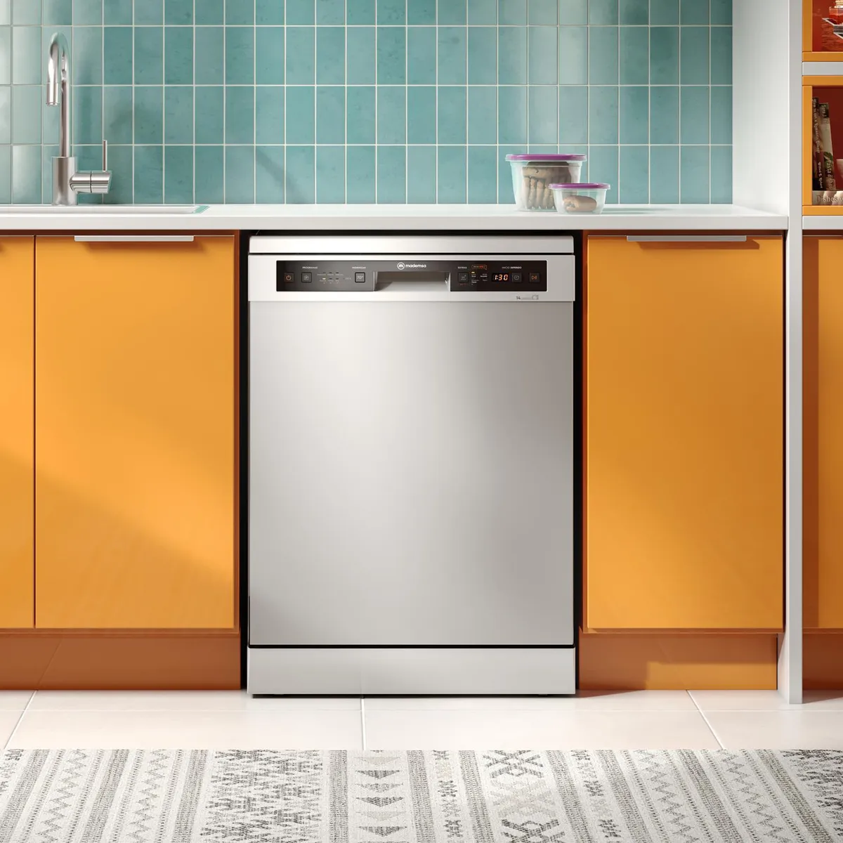 MADEMSA - Lavavajillas 14 Cubiertos Silver 14C SZG