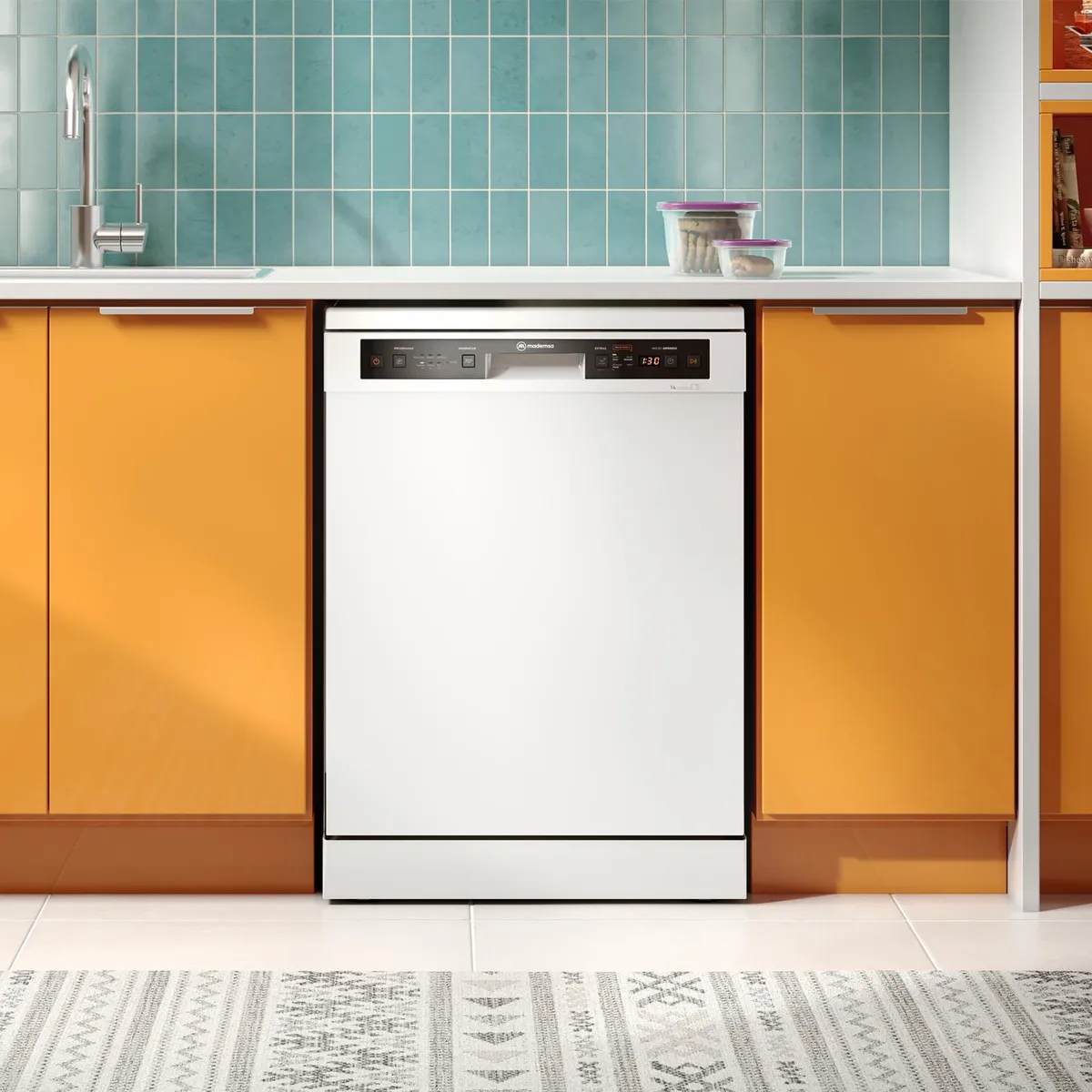 MADEMSA - Lavavajillas 14 Cubiertos Blanco 14C BZG 