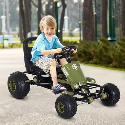 Imagen 2 del producto Go Kart Racing Army XL Verde militar Desde 18 meses