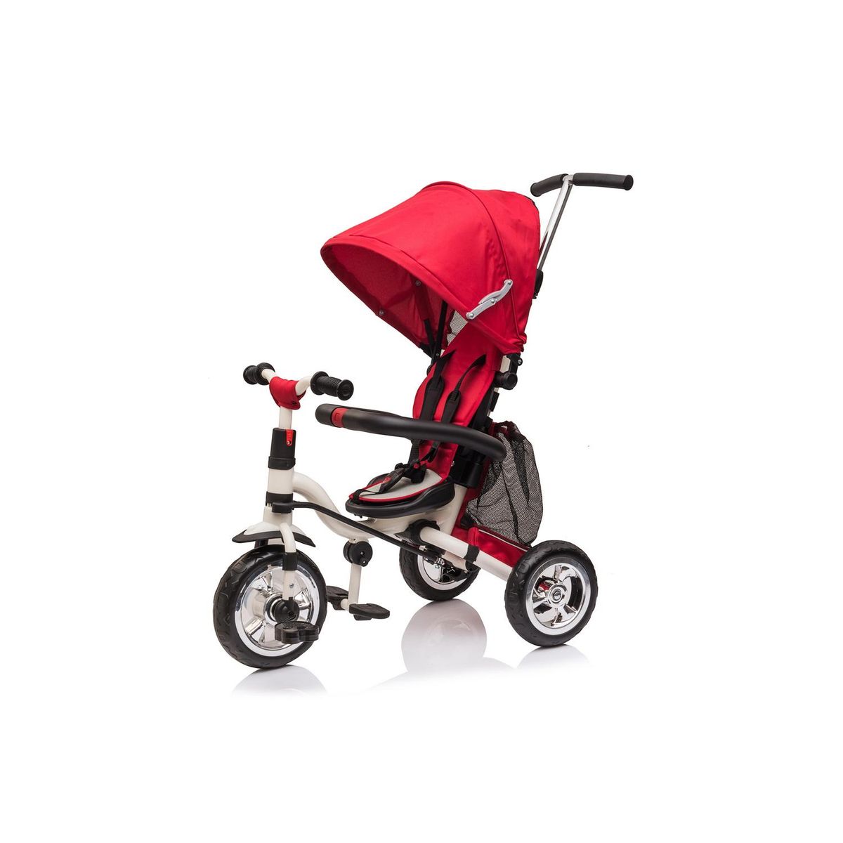 KIDSCOOL - Triciclo Evolutivo Plegable Canopy Rojo Desde 13 meses