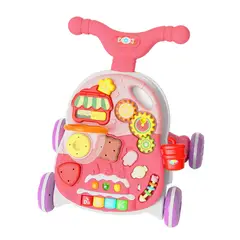 KIDSCOOL - Caminador Multifunción 4 en 1 Rosado Desde 9 meses