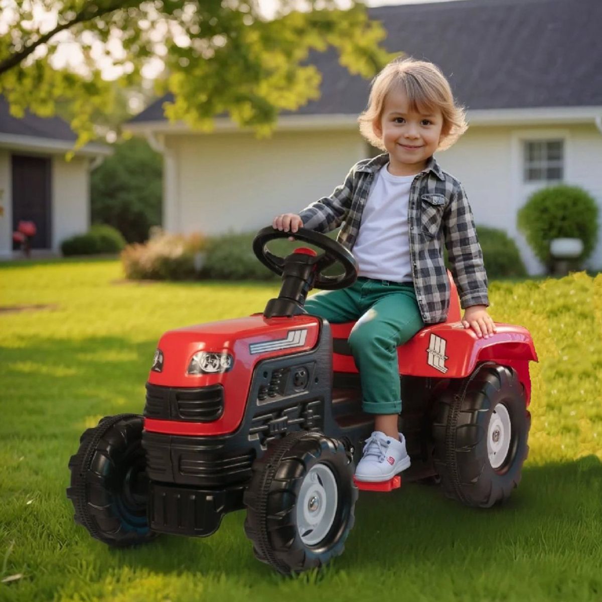 KIDSCOOL - Tractor Kidscool Rojo Desde 18 meses