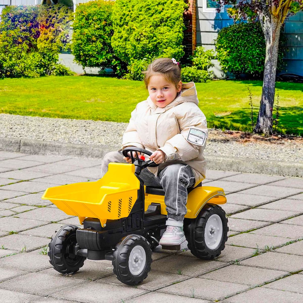 KIDSCOOL - Tractor con Pala Kidscool Amarillo Desde 18 meses