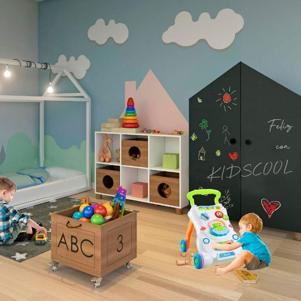 KIDSCOOL - Caminador Musical con Luces Kidscool Blanco Desde 13 meses