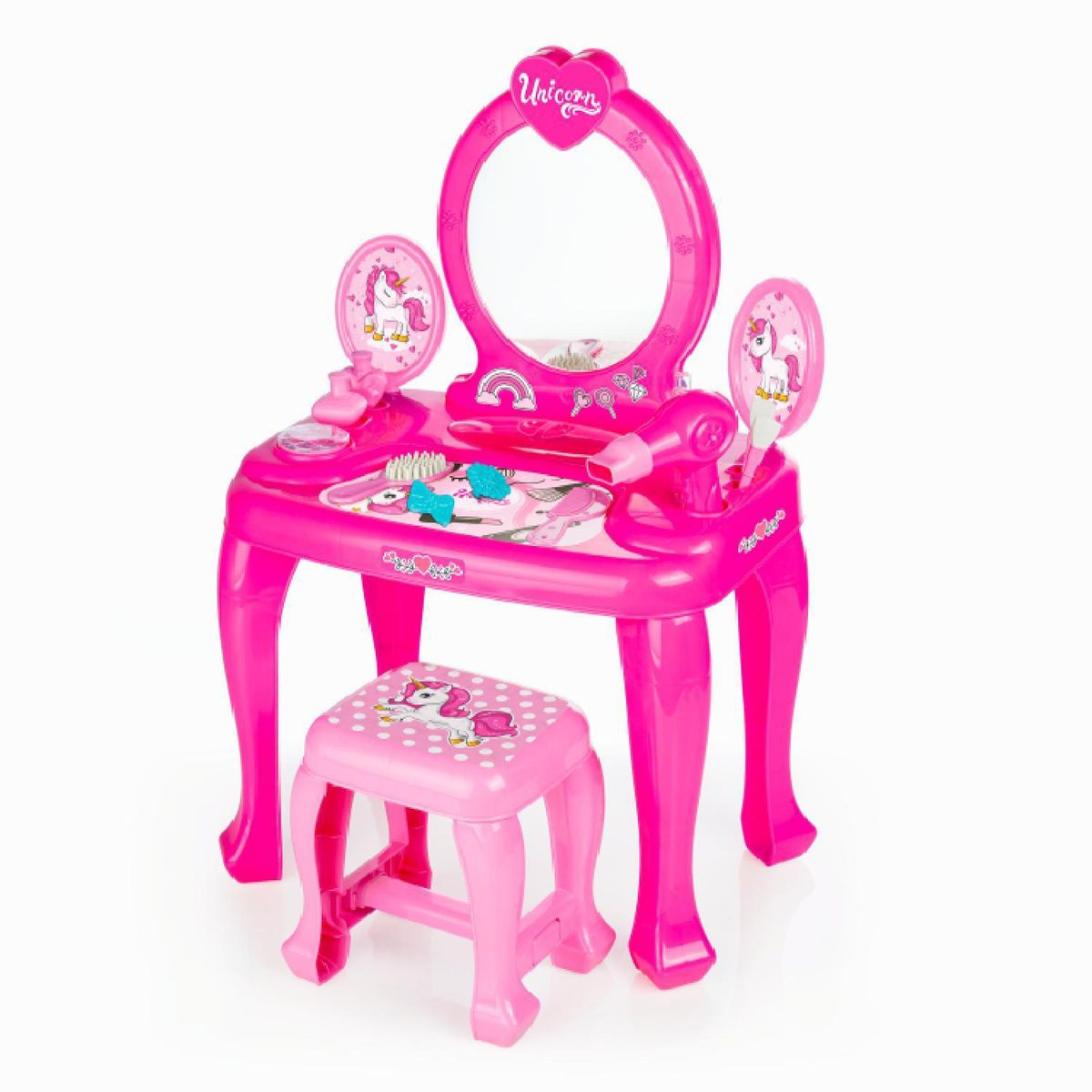 KIDSCOOL - Tocador Infantil Unicornio Con Accesorios