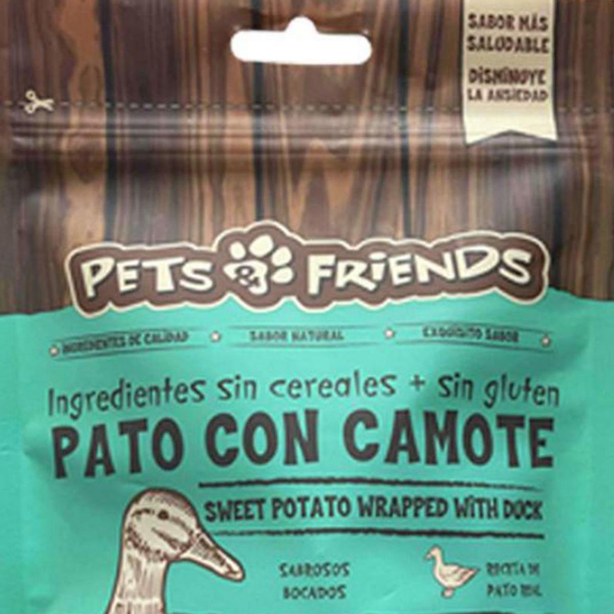 PETS AND FRIENDS - Snack perro de pato con camote 100 gr
