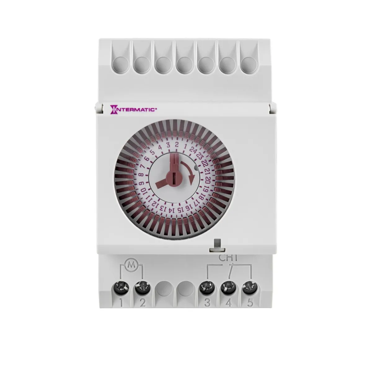 INTERMATIC - Timer THE 111 para Riel DIN 24 horas