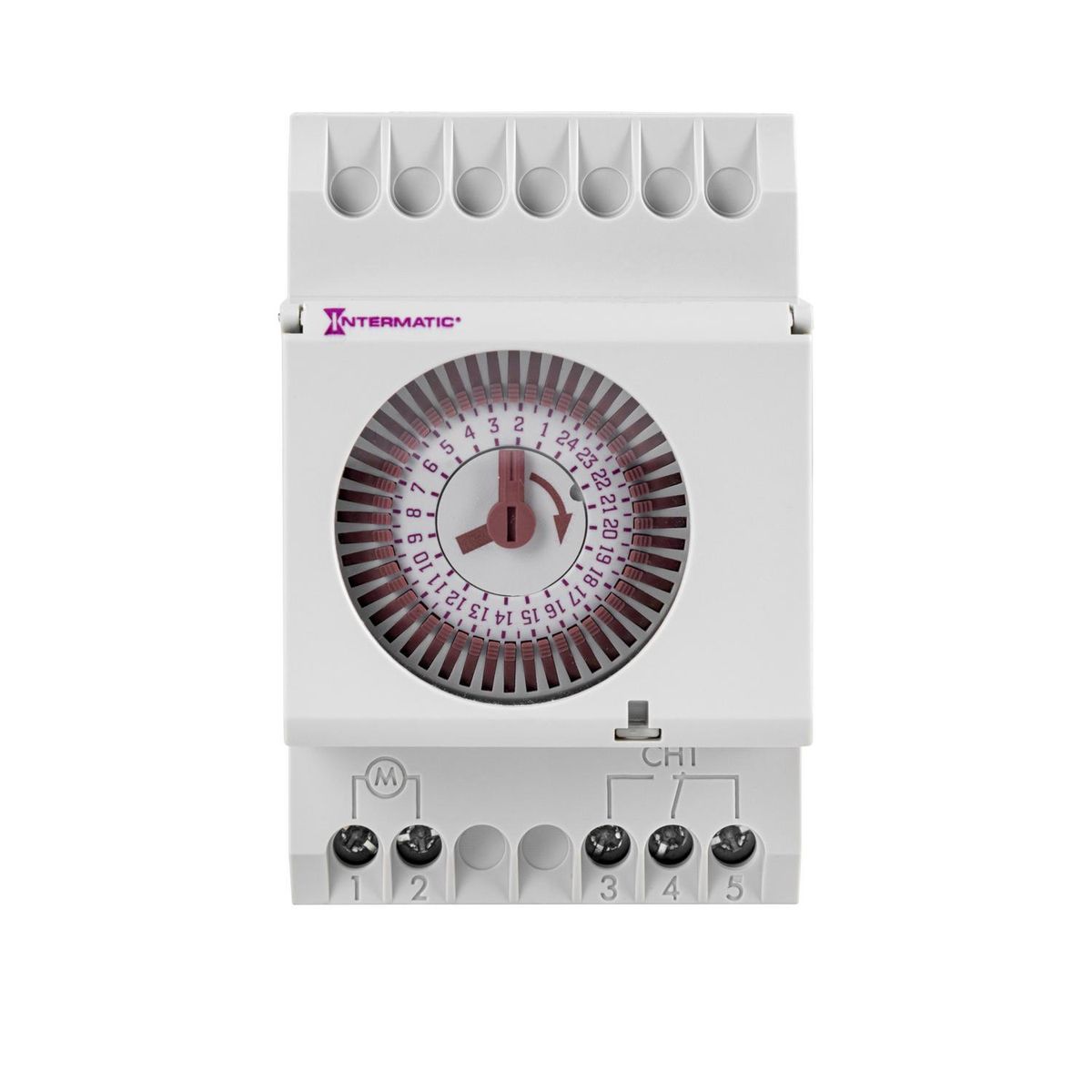 INTERMATIC - Timer THE 111 para Riel DIN 24 horas