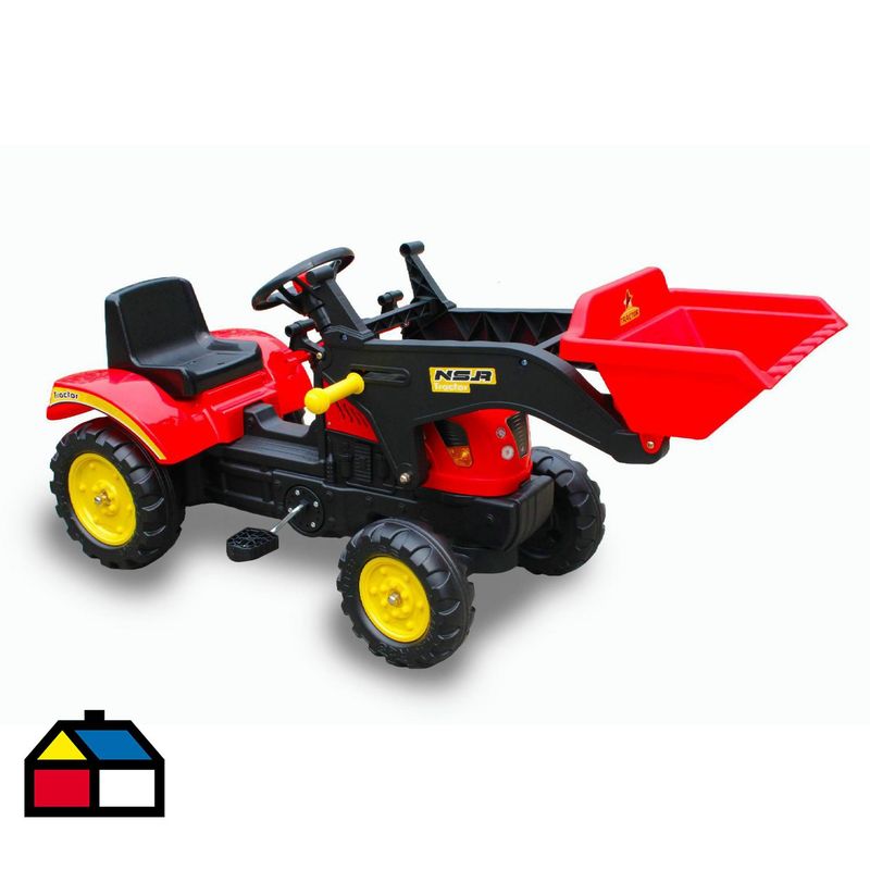 KIDSCOOL - Retroexcavadora Juguete Rojo Desde 18 meses