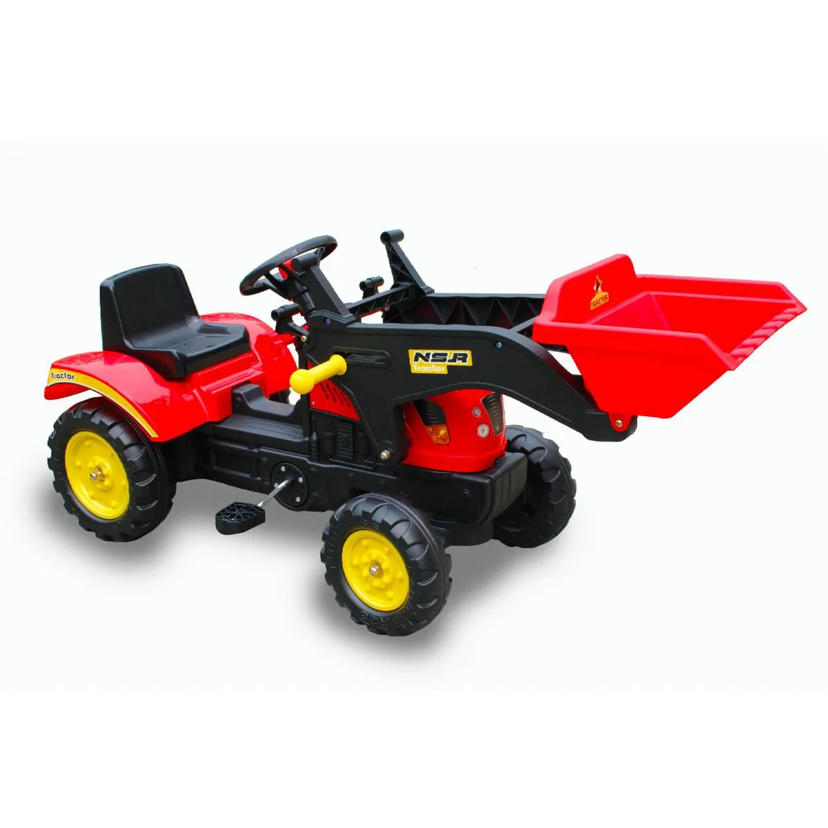 KIDSCOOL - Retroexcavadora Juguete Rojo Desde 18 meses