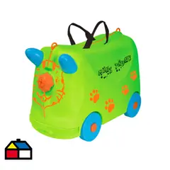 KIDSCOOL - Maleta verde con ruedas
