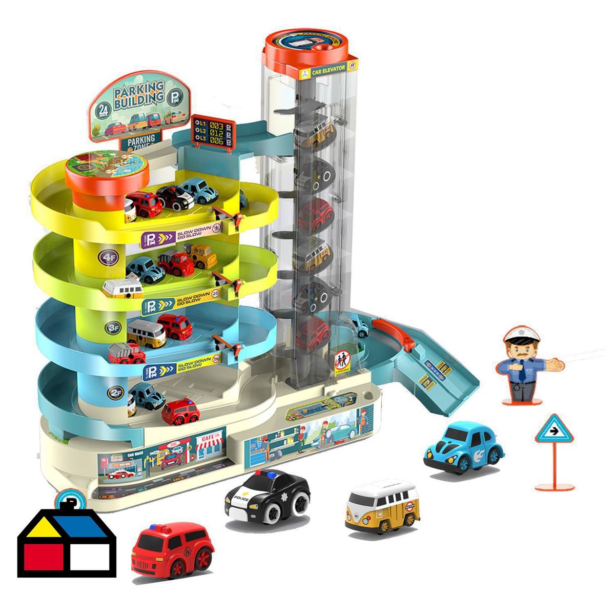 KIDSCOOL - Estacionamiento de autos con accesorios