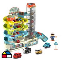 Estacionamiento de autos con accesorios