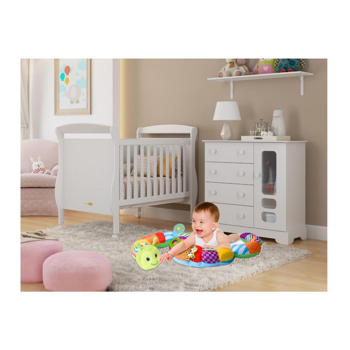 KIDSCOOL - Cojín Estimulador Sensorial Bebé Cuncuna Didáctica