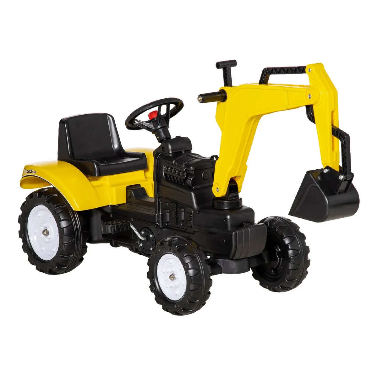 KIDSCOOL - Excavadora Juguete Amarillo Desde 18 meses