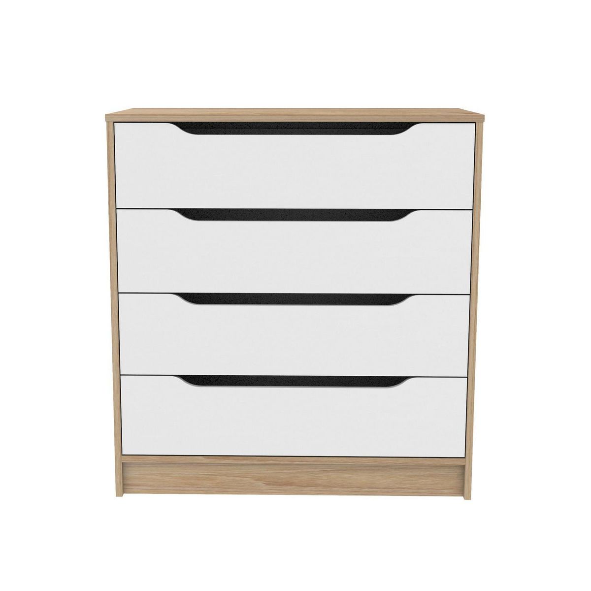 CIC - Cómoda 4 Cajón(es) Olmo 80x85x45 cm Café