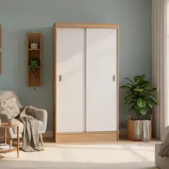 CIC - Clóset Caburgua 2 Puerta(s) 3 Repisa(s) 100xx51 cm Café