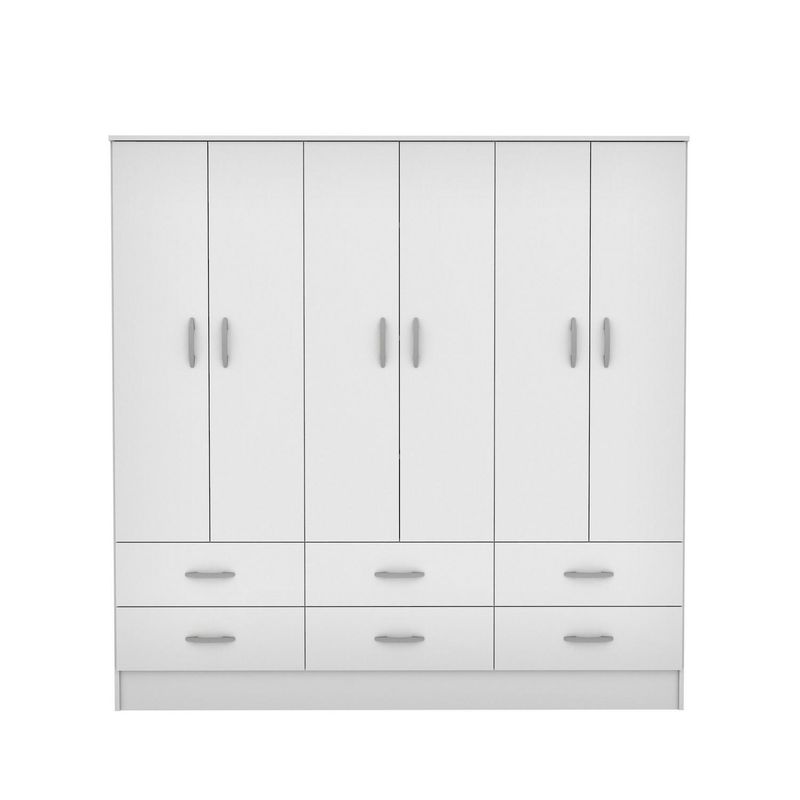 CIC - Clóset Maipo 6 Puerta(s) 6 Cajón(es) 3 Repisa(s) 180x180x47 cm Blanco