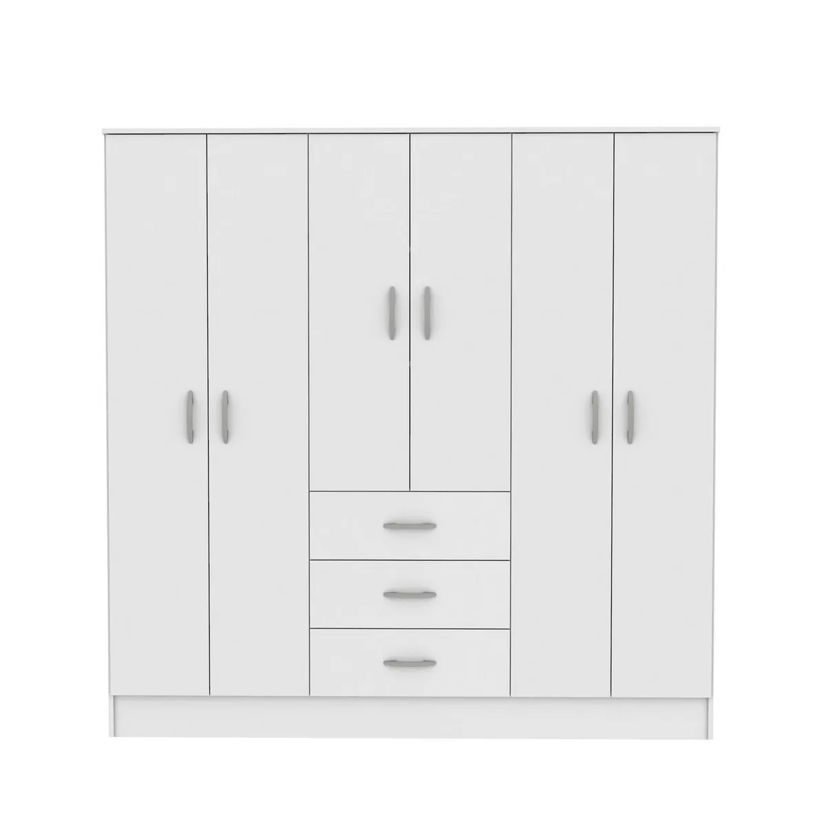 CIC - Clóset Maipo 6 Puerta(s) 3 Cajón(es) 2 Repisa(s) 180x180x47 cm Blanco
