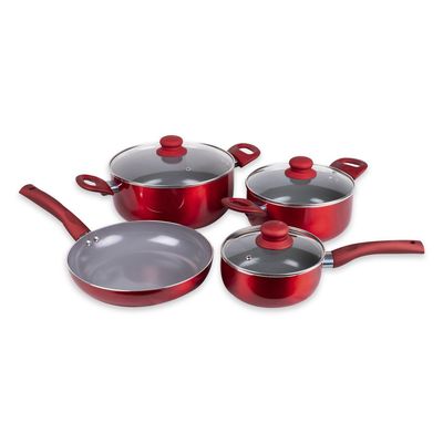 Imagen 1 del producto Batería de cocina aluminio/titanio 7 piezas