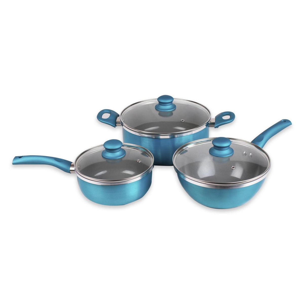 DORAL - Batería de cocina alumino/titanio 6 piezas con wok