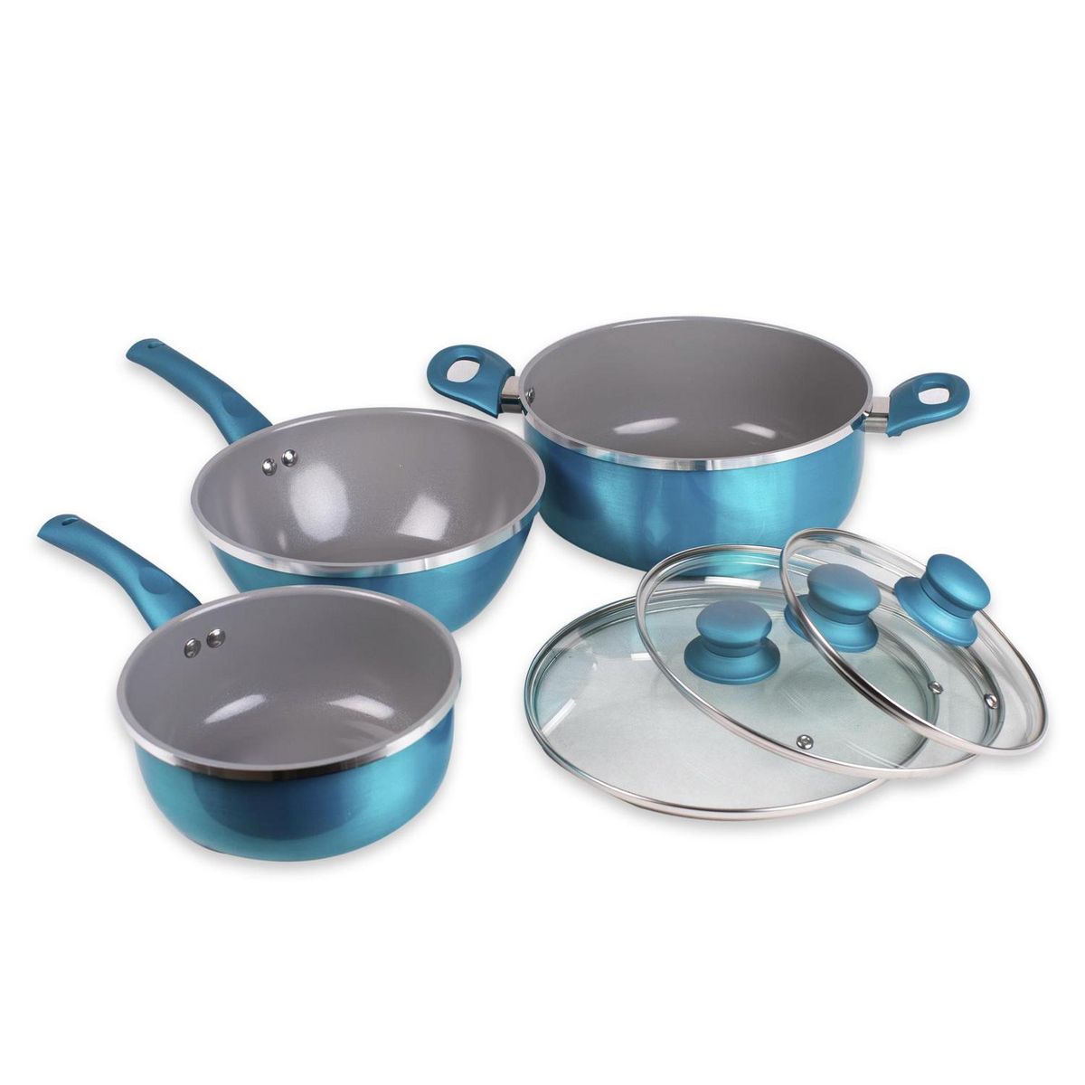 DORAL - Batería de cocina alumino/titanio 6 piezas con wok