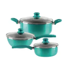 DORAL - Batería de cocina alumino/titanio 6 piezas con wok