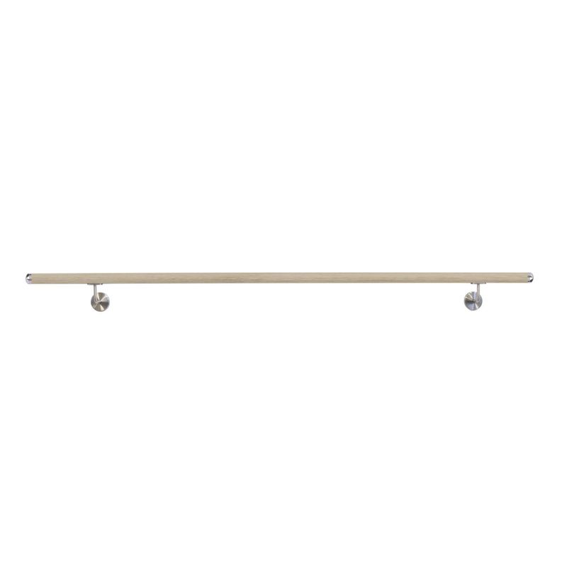 ARTEFERRO - Kit  pasamano madera diámetro 45mm 2 metros