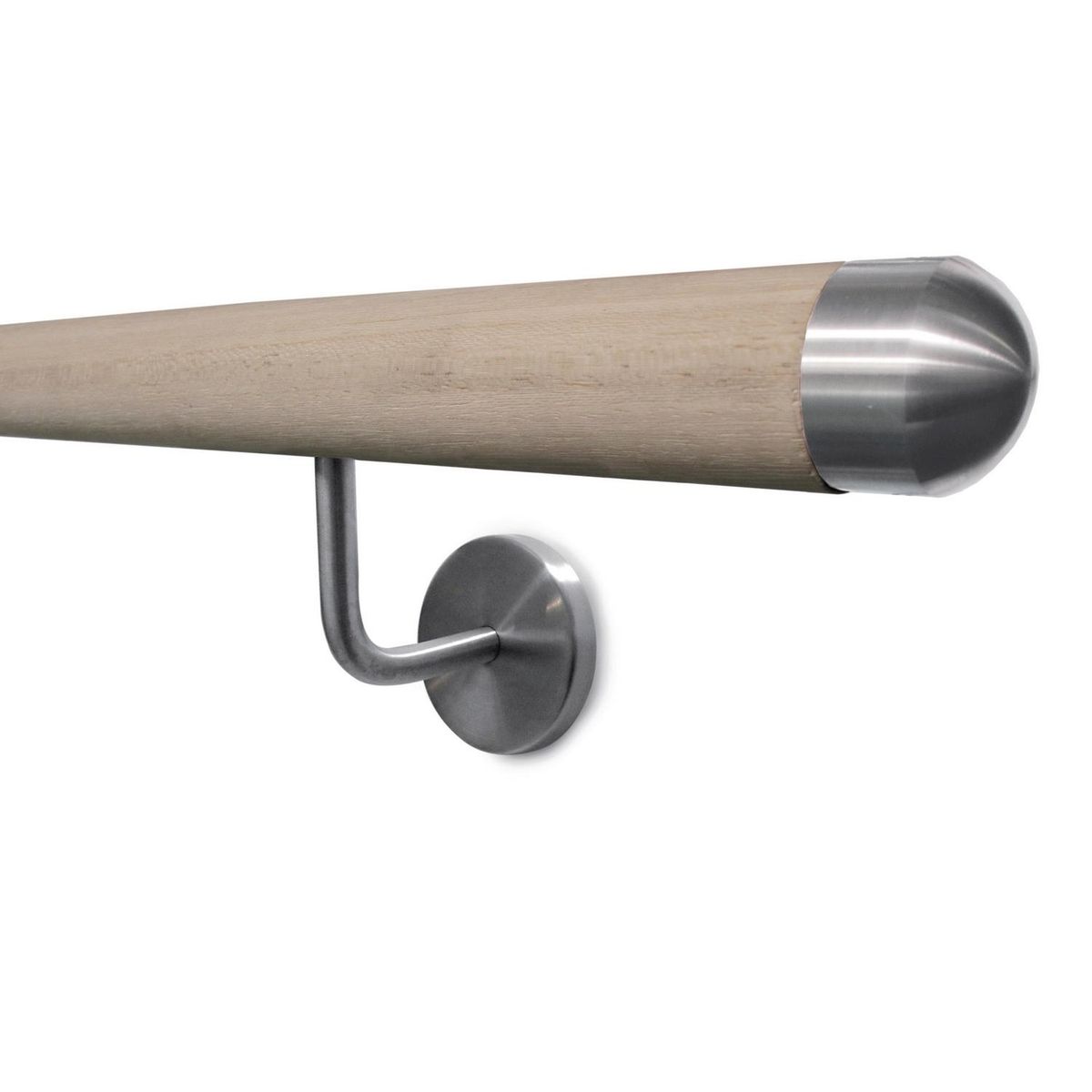 ARTEFERRO - Kit pasamano madera diámetro 45mm 2 metros