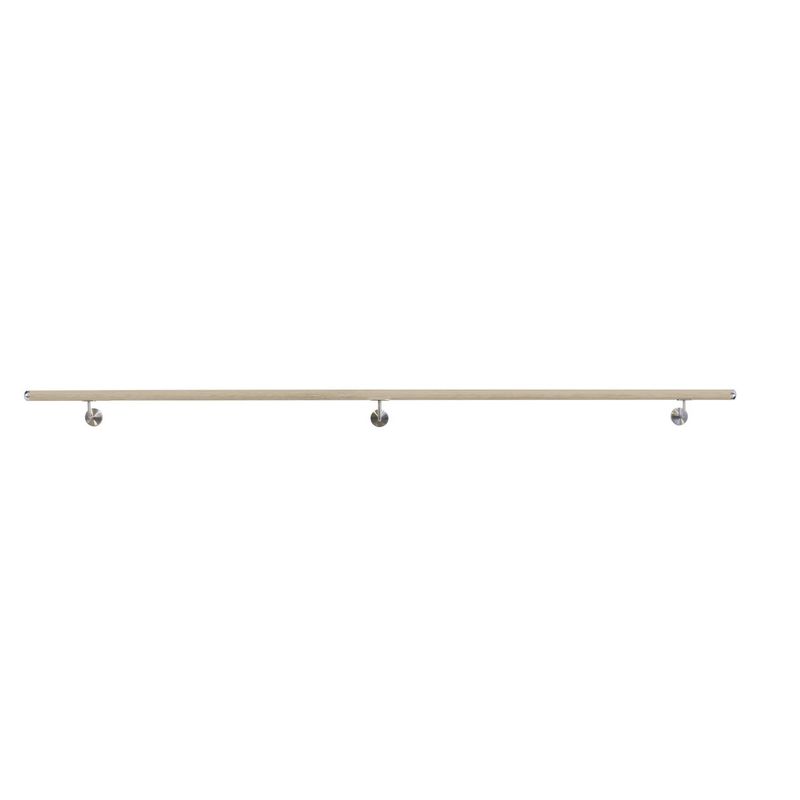ARTEFERRO - Kit pasamano madera diámetro 45mm 3 metros