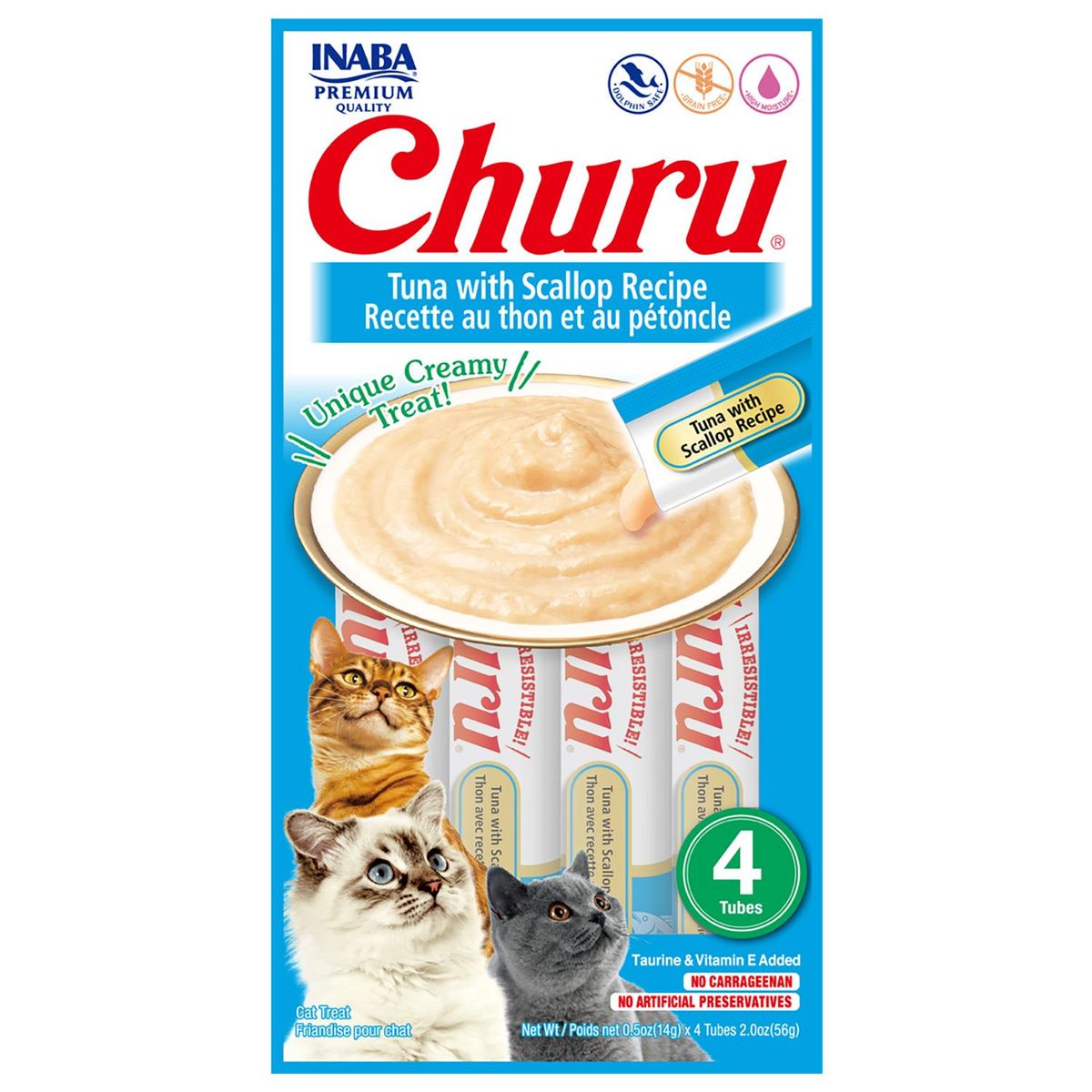 CHURU - Churu snack puré gatos atún con ostión 56 gr