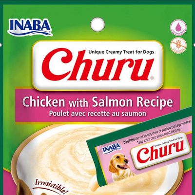 Imagen 2 del producto Snack puré perros pollo con salmón 56 gr