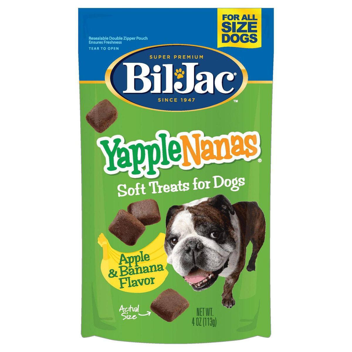BIL JAC - Snack perro yapple nanas 113 gr